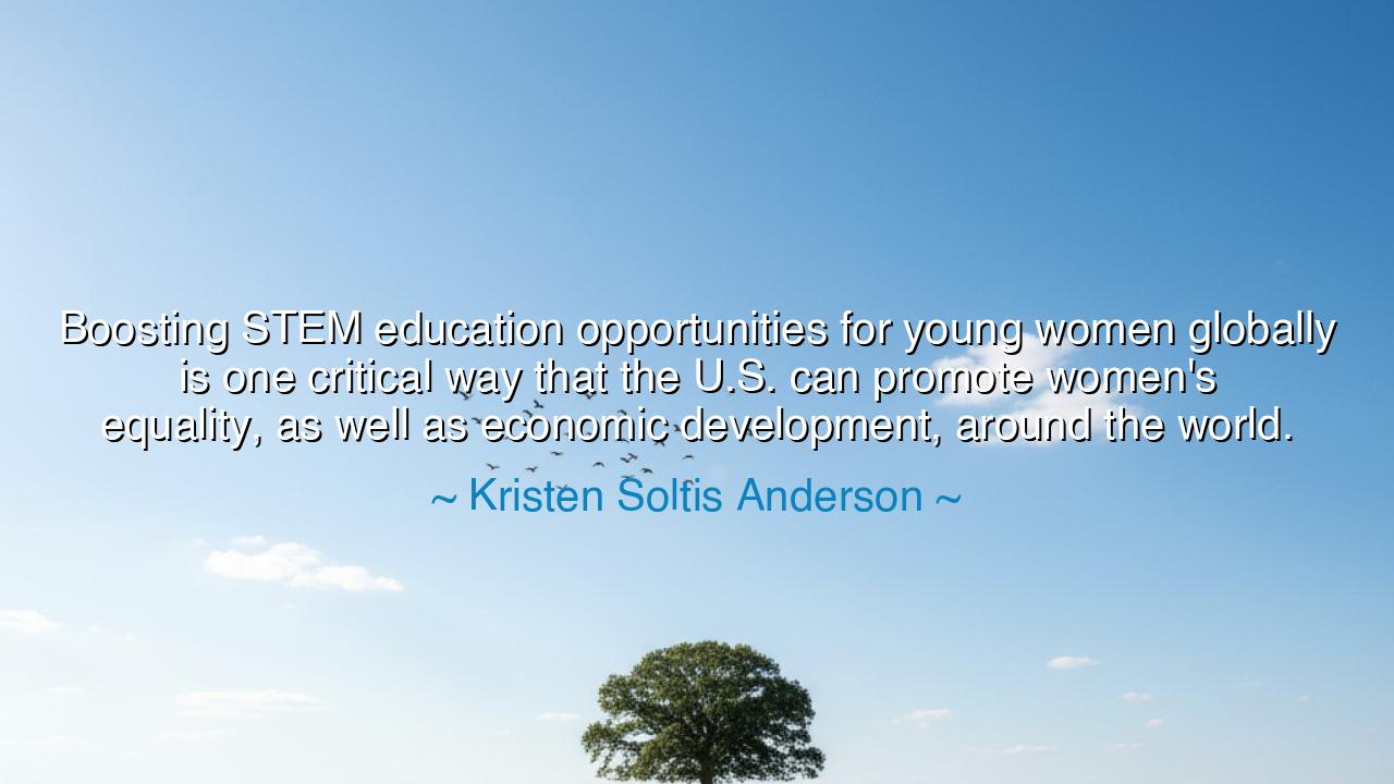 Boosting STEM education opportunities for young women globally is