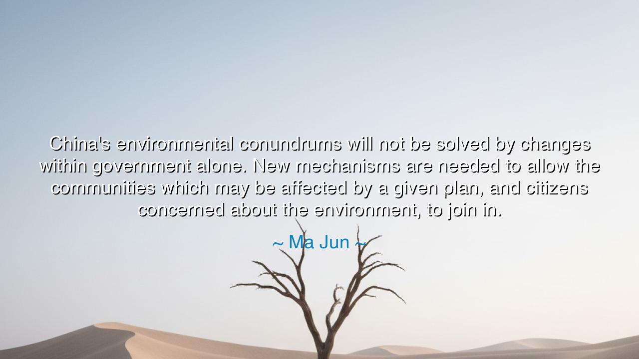 China's environmental conundrums will not be solved by changes
