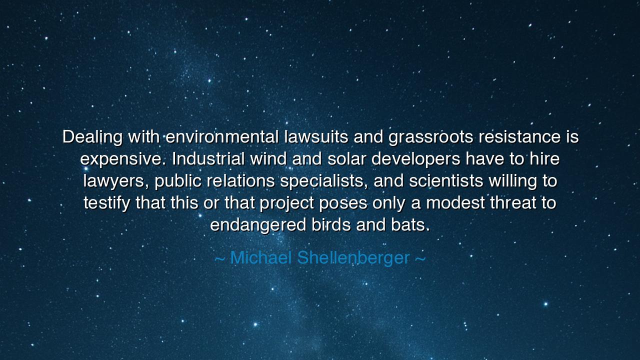 Dealing with environmental lawsuits and grassroots resistance is