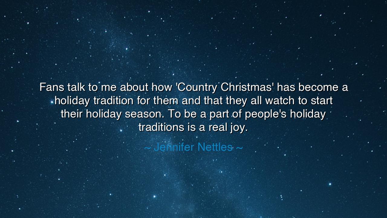 Fans talk to me about how 'Country Christmas' has become a