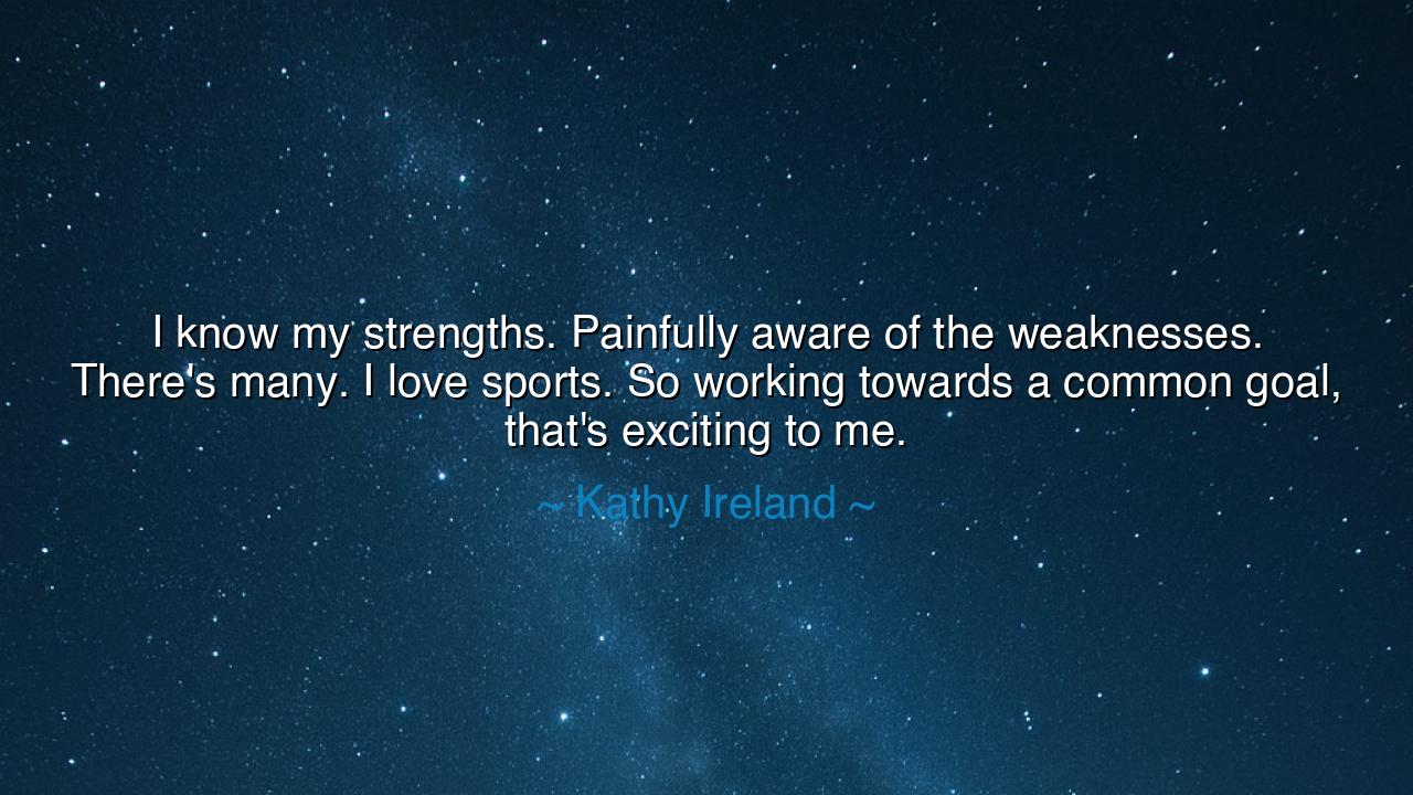 I know my strengths. Painfully aware of the weaknesses. There's