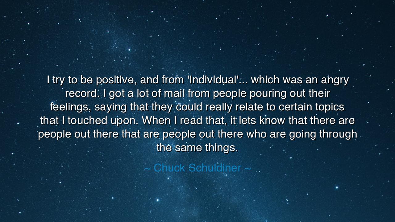 I try to be positive, and from 'Individual'... which was an