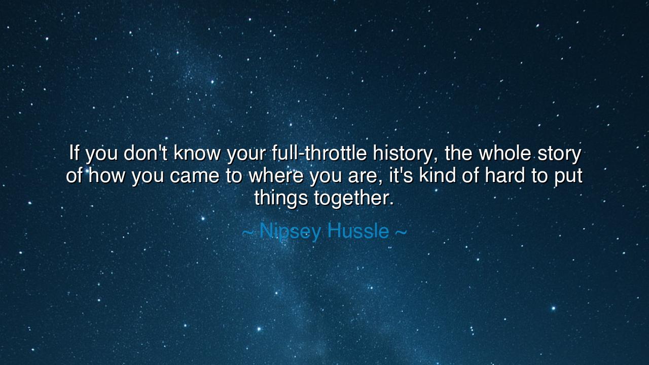 If you don't know your full-throttle history, the whole story of