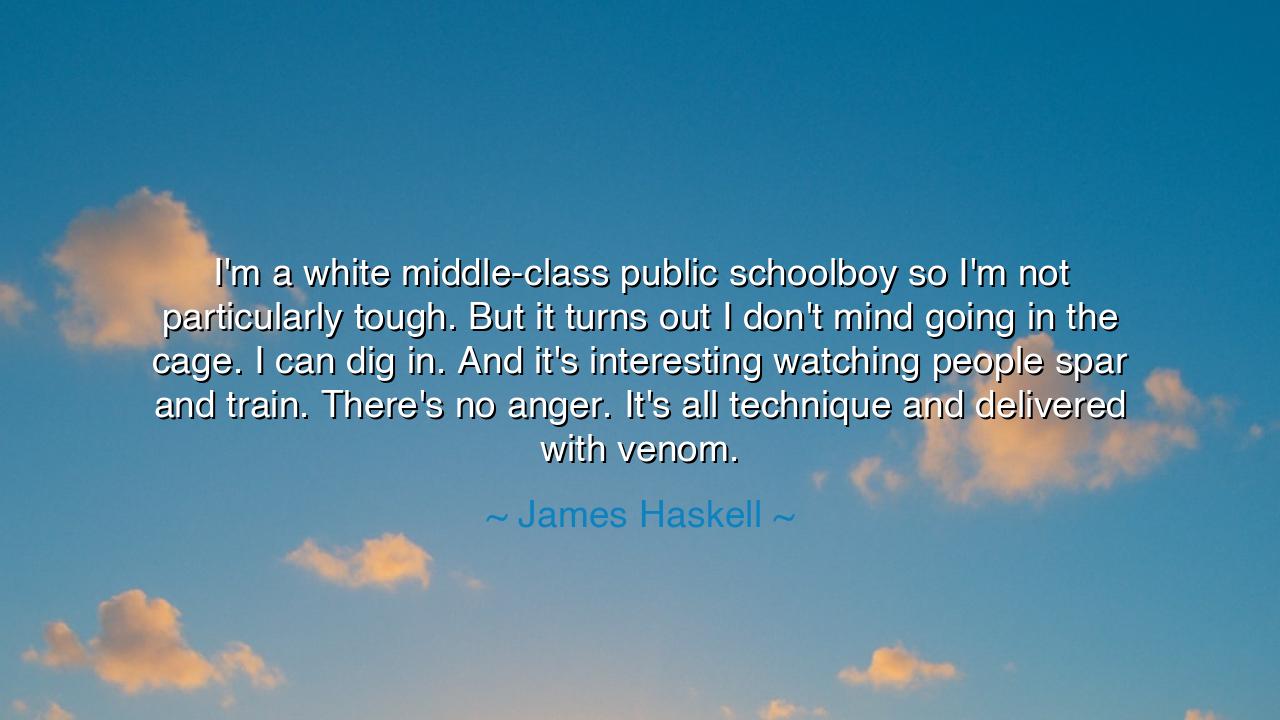 I'm a white middle-class public schoolboy so I'm not particularly