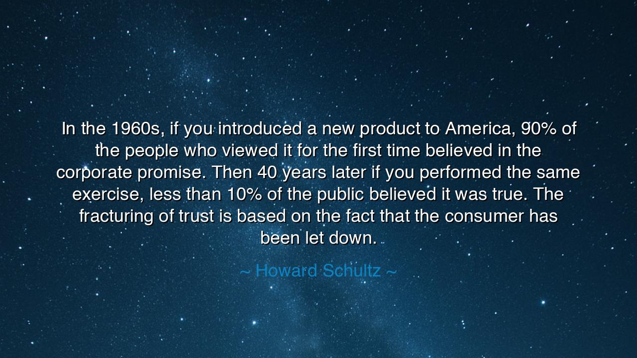 In the 1960s, if you introduced a new product to America, 90% of