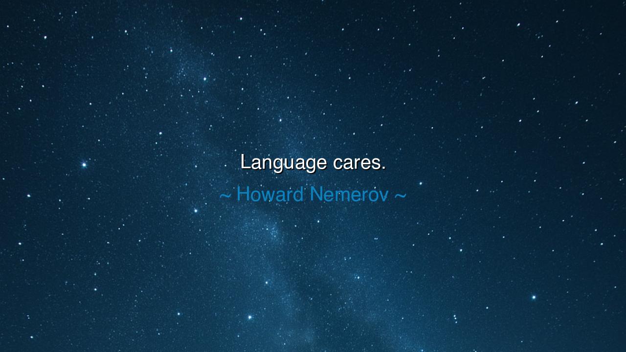 Language cares.