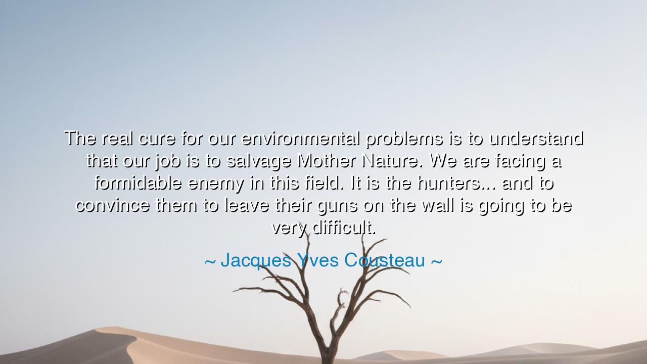 The real cure for our environmental problems is to understand