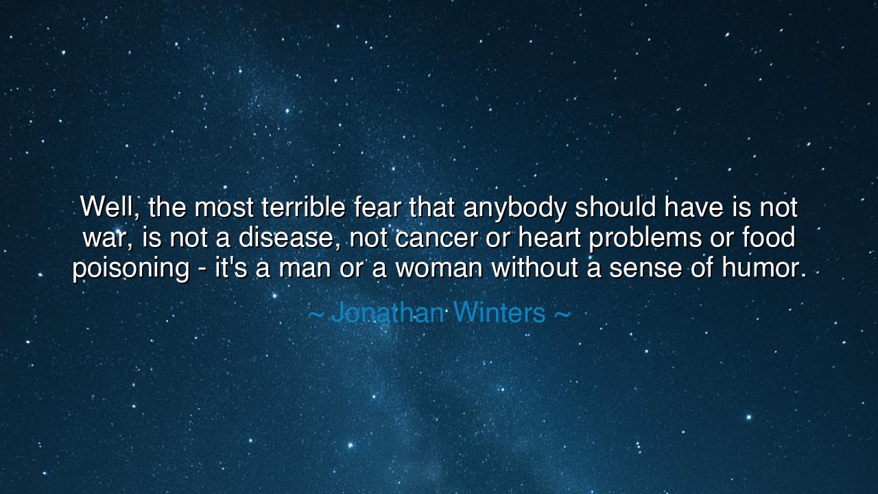 Well, the most terrible fear that anybody should have is not war