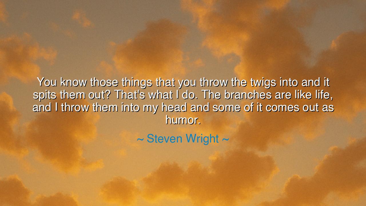 You know those things that you throw the twigs into and it spits