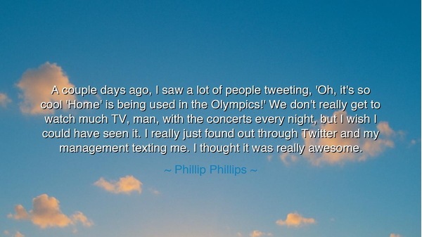 A couple days ago, I saw a lot of people tweeting, 'Oh, it's so