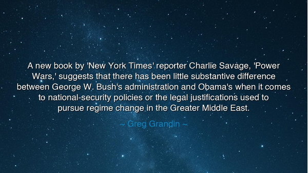 A new book by 'New York Times' reporter Charlie Savage, 'Power