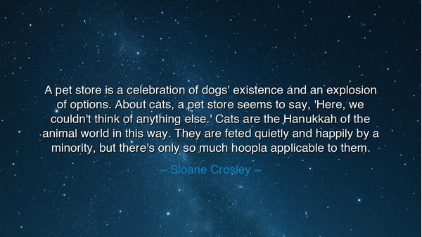A pet store is a celebration of dogs' existence and an explosion