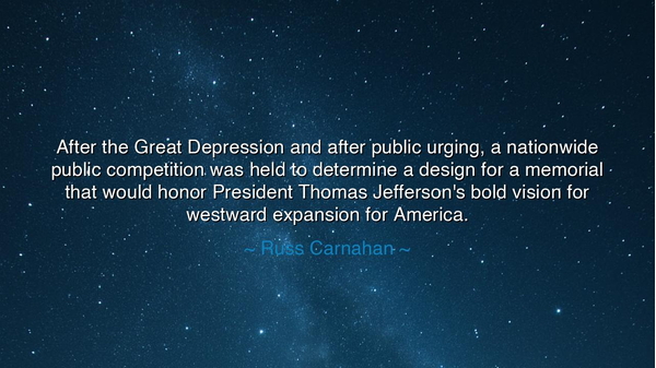 After the Great Depression and after public urging, a nationwide