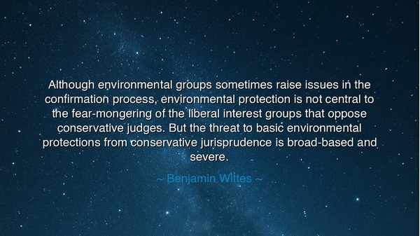 Although environmental groups sometimes raise issues in the