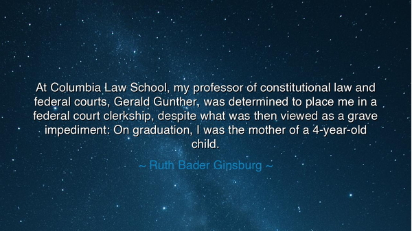 At Columbia Law School, my professor of constitutional law and