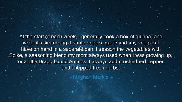 At the start of each week, I generally cook a box of quinoa, and