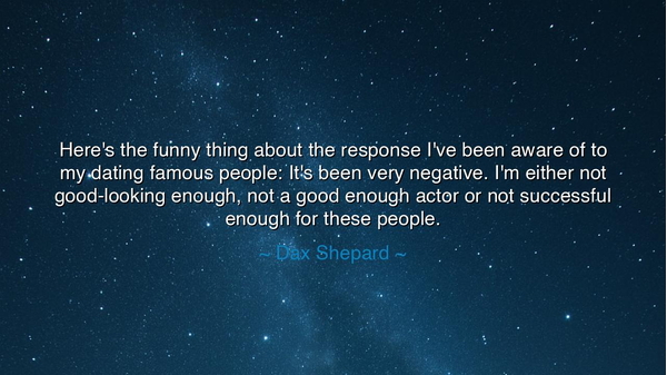 Here's the funny thing about the response I've been aware of to