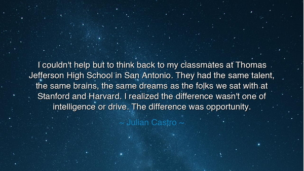 I couldn't help but to think back to my classmates at Thomas