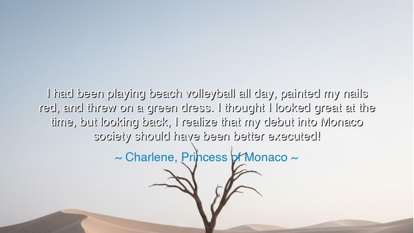 I had been playing beach volleyball all day, painted my nails