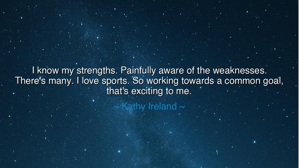 I know my strengths. Painfully aware of the weaknesses. There's