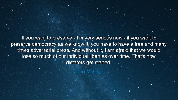 If you want to preserve - I'm very serious now - if you want to