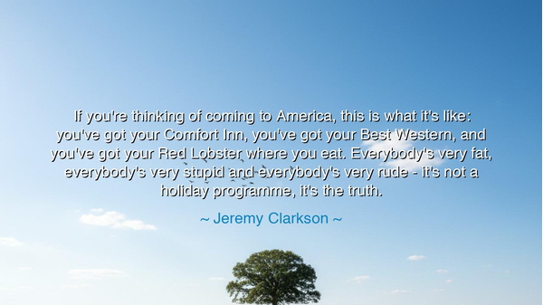 If you're thinking of coming to America, this is what it's like: