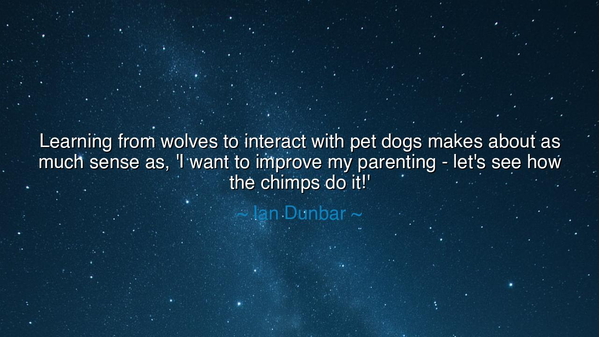 Learning from wolves to interact with pet dogs makes about as
