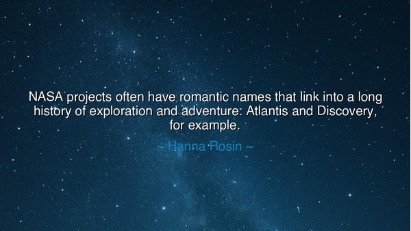 NASA projects often have romantic names that link into a long