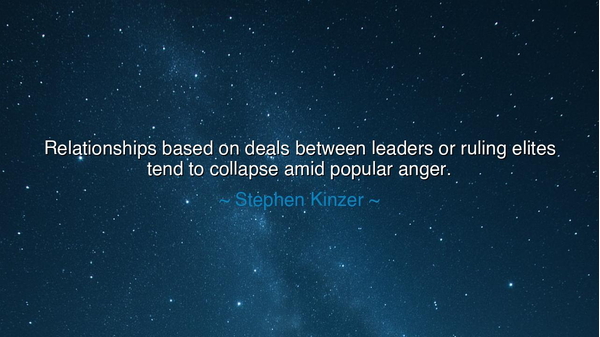 Relationships based on deals between leaders or ruling elites