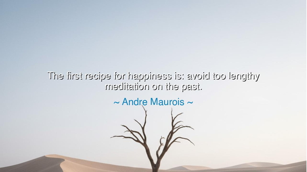 The first recipe for happiness is: avoid too lengthy meditation