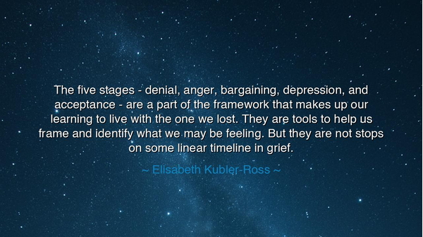 The five stages - denial, anger, bargaining, depression, and