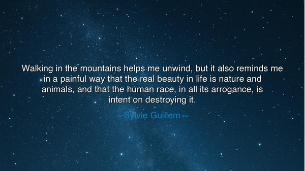 Walking in the mountains helps me unwind, but it also reminds me