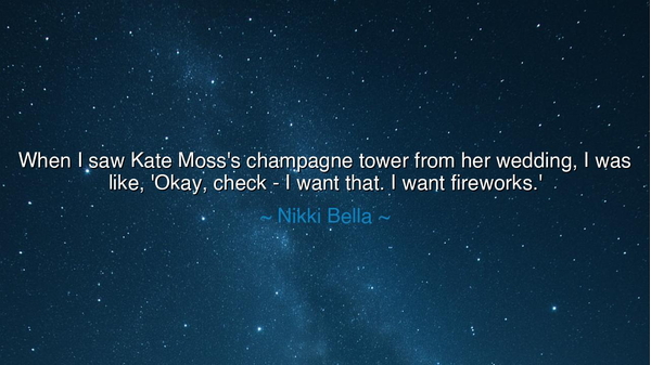 When I saw Kate Moss's champagne tower from her wedding, I was