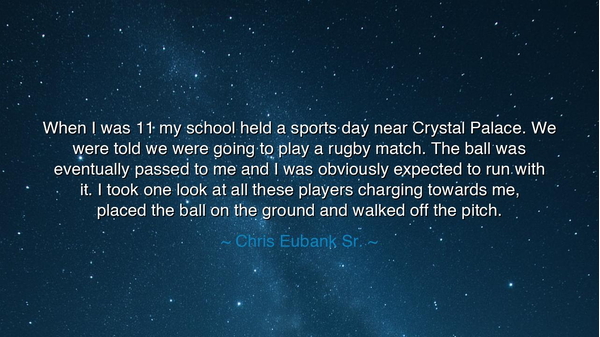 When I was 11 my school held a sports day near Crystal Palace.