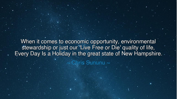 When it comes to economic opportunity, environmental stewardship